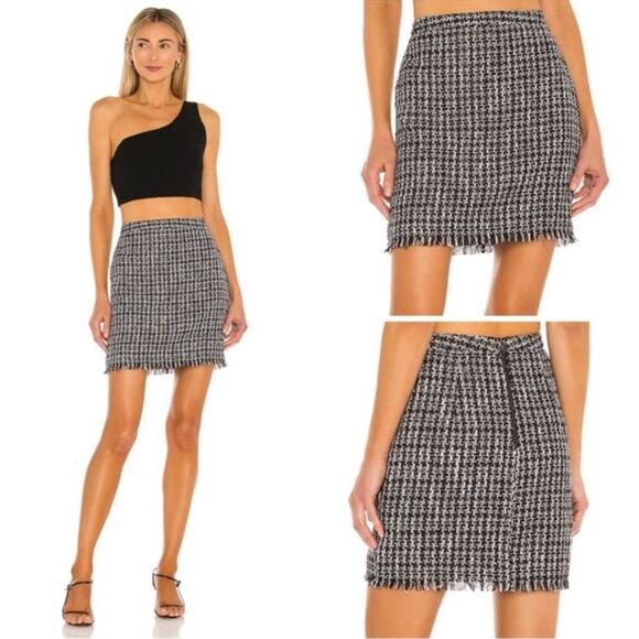 House of Harlow x Revolve Blair Tweed Mini Skirt Size Small - Picture 1 of 4